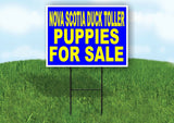 Nova Scotia Duck Toller PUPPIES FOR SALE Yard Sign Road with Stand LAWN SIGN