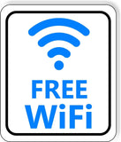 FREE WiFi Metal Aluminum composite sign