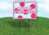 APPLE PICKING Yard Sign Road with Stand LAWN SIGN
