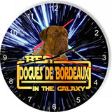 Best Dogues De Bordeaux Dog Galaxy Wars Space Star Kitchen Livingroom Wall Clock
