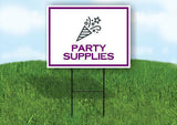 PARTY SUPPLIES PURPLE Yard Sign Road with Stand LAWN SIGN