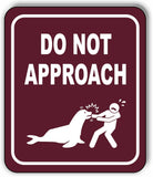 DO NOT APPROACH SEALS DANGER PARK CAMPING Metal Aluminum composite sign