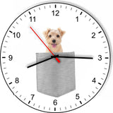 Norfolk Terrier In Your Pocket Dog kitchen living room Wall Clock