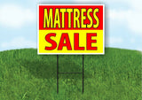 MATTRESS SALE RED YELLOW Plastic Yard Sign ROAD SIGN with Stand
