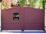 150 Yards Distance Marker Running Race  Marathon BLACK  Aluminum Composite Sign