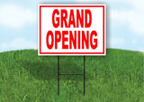 Grand Opening RED Yard Sign Road with Stand LAWN SIGN