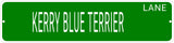 KERRY BLUE TERRIER LANE 24"x6 ALUM COMPOSITE SIGN