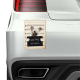 Chinese Crested Mugshot Bad Dog Fridge refrigerator Car Magnet