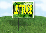 LETTUCE WITH LETTUCE BACKGROUND Plastic Yard Sign ROAD SIGN with Stand
