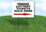 TENNESSEE STATE LOTTERY TICKETS RIGHT ARROW Yard Sign w Stand LAWN SIGN Single
