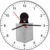 Portuguese Water Dog In Your Pocket Dog kitchen living room Wall Clock