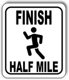 Finish Line HALF miles Running Race 5k Marathon Metal Aluminum Composite Sign