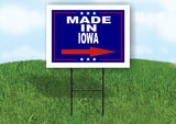 IOWA MADE IN RIGHT ARROW Yard Sign w Stand LAWN SIGN Single