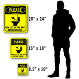 PLEASE MEN LIFT UP THE SEAT BEFORE PEEING Metal Aluminum Composite bathroom Sign