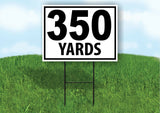 350 YARDS DISTANCE MARKER TARGET RUNNING Plastic Yard Sign ROAD SIGN with Stand