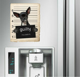 Chihuahua Mugshot Bad Dog Fridge refrigerator Car Magnet