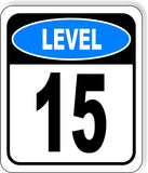 LEVEL 15 PARKING GARAGE Metal Aluminum composite sign
