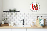 Dogues De Bordeaux Cute Puppy Dog kitchen living room Wall Clock
