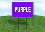 WORD PURPLE SIGN Yard Sign with Stand LAWN SIGN
