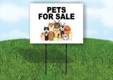 PETS FOR SALE WITH PICTURE Yard Sign with Stand LAWN SIGN