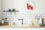 I Love Peanut Butter Love Park Funny Kitchen Living room Wall Clock