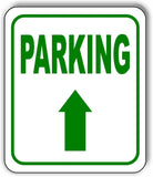 PARKING DIRECTIONAL GREEN 8 Arrow Variations Metal Aluminum composite sign