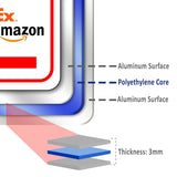 Please Deliver All Packages To Front Door left Arrow Aluminum Composite Sign