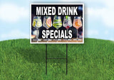 MIXED DRINK SPECIALS Yard Sign Road with Stand LAWN SIGN