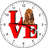 Bloodhound Park Cute Puppy Dog kitchen living room Wall Clock