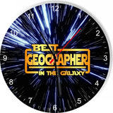 Best Geographer in the Star Galaxy Wars Space Kitchen Living room Wall Clock