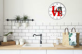 Beaucerone Park Cute Puppy Dog kitchen living room Wall Clock