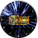 Best TV Cameraman in the Star Galaxy Space Kitchen Living room Wall Clock