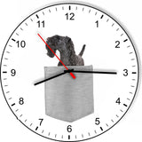 Kerry Blue Terrier In Your Pocket Dog kitchen living room Wall Clock