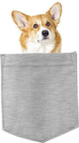 Corgi Dog in pocket Fridge Car Magnet Bumper Sticker App size 4"x7"
