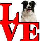 Border Collie Dog Love Park Cute Dog Fridge Refrigerator Car Magnet