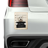 Maltese Mugshot Bad Dog Fridge refrigerator Car Magnet