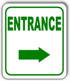 ENTRANCE DIRECTIONAL GREEN 8 Arrow Variations Metal Aluminum composite sign