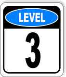 LEVEL 3 PARKING GARAGE Metal Aluminum composite sign