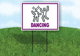 DANCING PURPLE Yard Sign Road with Stand LAWN SIGN