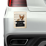 Basenji Mugshot Bad Dog Fridge refrigerator Car Magnet