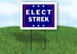 ELECT STREK 18 in x 24 in Yard Sign Road Sign with Stand