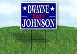 DWAYNE JOHNSON 2024 Yard Sign with Stand LAWN SIGN