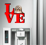 Havanese Dog Love Park Dog Fridge Refrigerator Car Magnet