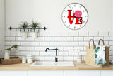 I Love Doughnuts Love Park Funny Kitchen Living room Wall Clock