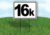 KILOMETER 16 K DISTANCE MARKER  RUNNING RACE Yard Sign with Stand LAWN SIGN
