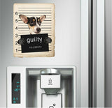 Rat Terrier Mugshot Bad Dog Fridge refrigerator Car Magnet