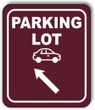 PARKING LOT DIRECTIONAL ARROW TRAIL 8 Variations Metal Aluminum composite sign