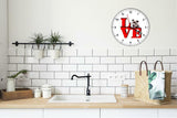 American Staffordshire Love Park Cute Puppy Dog kitchen living room Wall Clock
