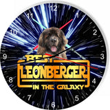 Best Leonberger Dog Galaxy Wars Space Star Kitchen Livingroom Wall Clock