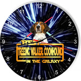 Best Tree Walker Coonhound Dog Galaxy Wars Space Star Kitchen Livingroom Clock
